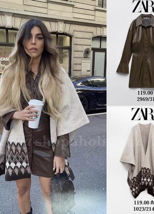 Zara платье кожаное3 фото