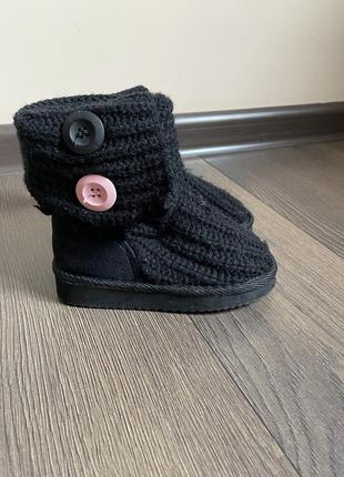 В’язані угги уги ugg чорні2 фото