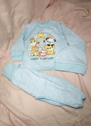 Комплект  для новонароджених 62 блакитний