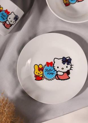 Набір дитячого посуду hello kitty 🐱