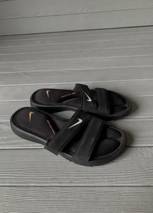 Тапки тапочки шльопки шльопанці nike ultra comfort slide black1 фото