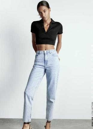 Zara трендовые женские мом джинсы