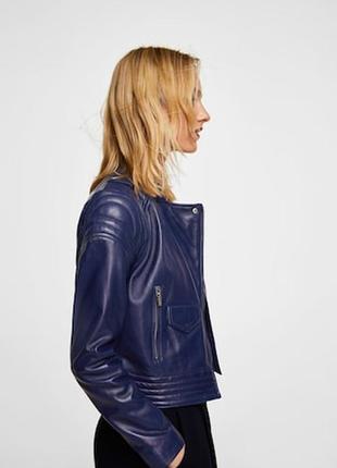 Шкіряна куртка mango. нова. розмір – s.