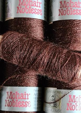 Мохер ультратонкие нитки для вязания   mohair noblesse италия7 фото