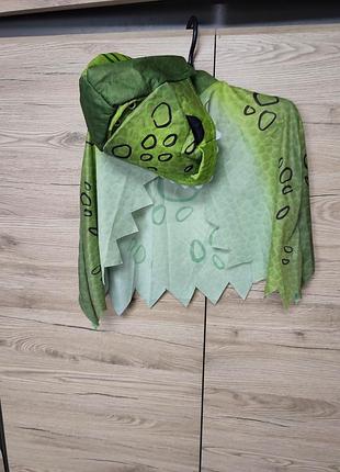 Детский костюм, накидка, плащ динозавр, дракон, ящерица на 3-4, 5-6 лет