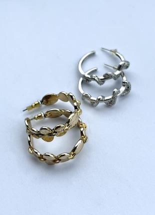 Сережки кольца miss selfrige1 фото