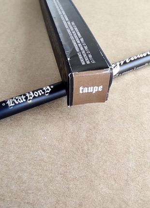 Карандаш для бровей kvd vegan beauty signature brow precision pencil taupe4 фото