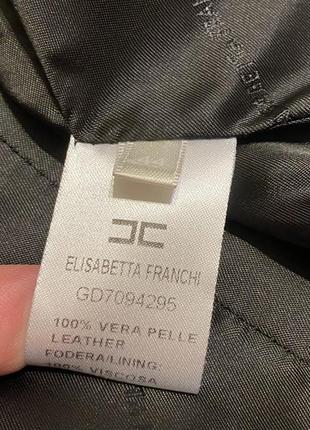 Кожаная куртка пиджак elisabetta franchi8 фото