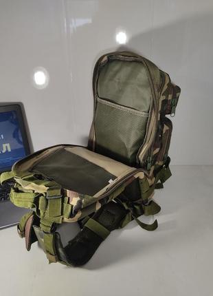 Воєнний тактичний рюкзак на 18 л чоловічий камуфляж5 фото