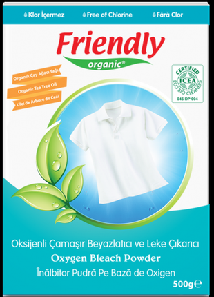 Органический кислородный стиральный порошок для удаления пятен friendly organic 500 грамм1 фото