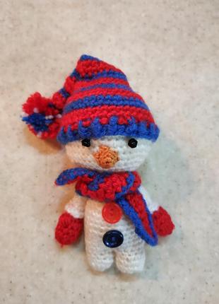 Снеговик, снеговик новогоднее украшение на елку, брелок