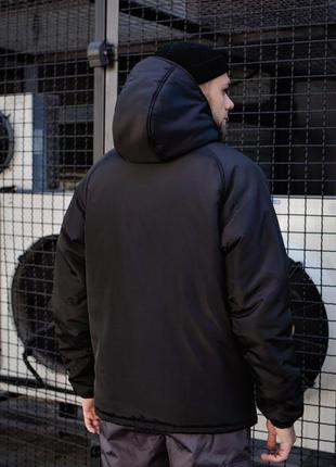 Зимова куртка мужская чёрная4 фото