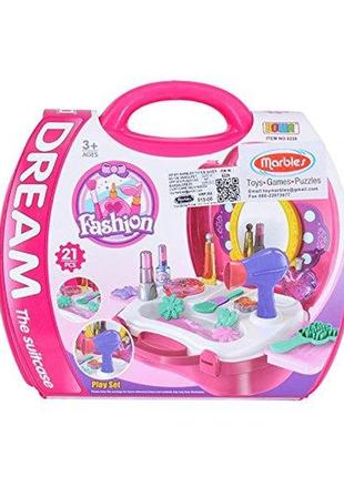 Toysz 21 pieces dream the suitcase модний набір для макіяжу play set – рожевий1 фото