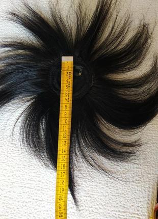 Накладка топпер шиньон 100%натуральный волос7 фото