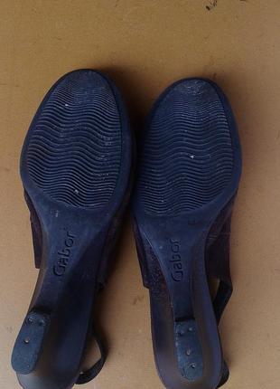 Распродажа конфортные замшевые  туфли с открытой пяткой  gabor3 фото