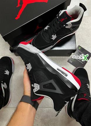 Мужские кроссовки nike air jordan 4 retro bred5 фото