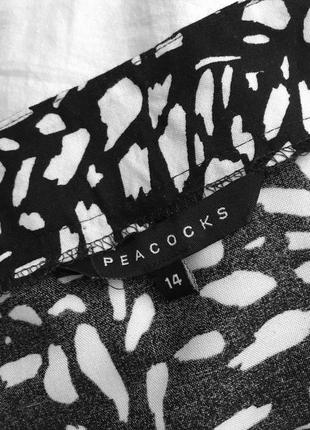 Актуальна чорна спідниця максі у білий принт від peacocks6 фото
