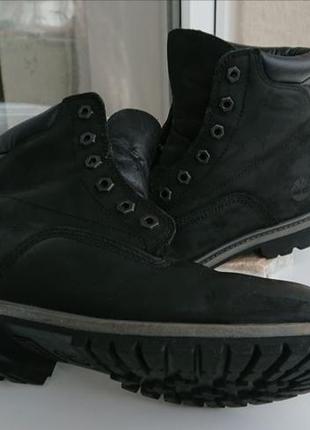 Оригинальные мужские чёрные ботинки timberland