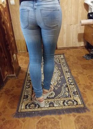 Класні джинси h&m super skinny low waist 25/30