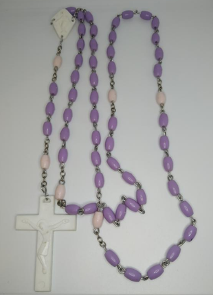 Розарий ожерелье бусы крестик традиционные четки4 фото