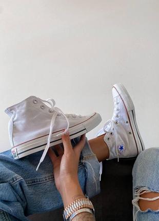 Чоловічі кеди converse classic high white

мужские  кеды конверсы
