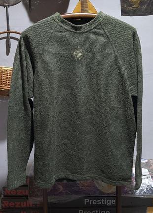 Prana винтажная кофта флисовая пуловер | ветрозашитная | милитари| трекинговая| туристическая