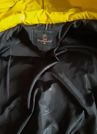 Пуховик женский желтый