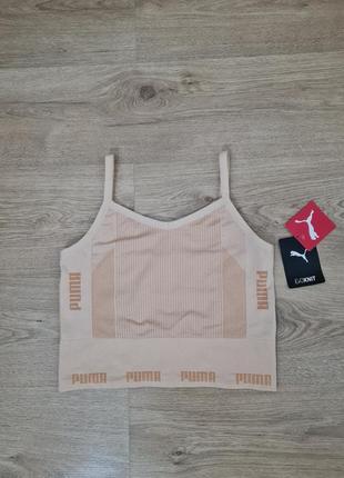 Бесшовный укороченный топ puma evoknit оригинал размер xl
