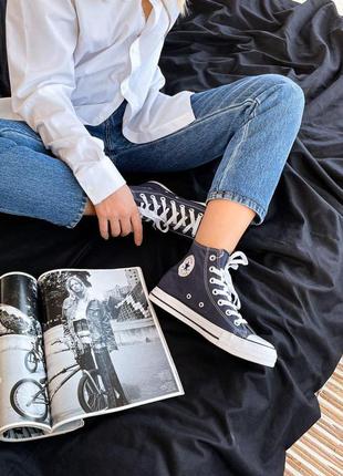 Жіночі кеди converse high navy blue

женские кеды конверсы