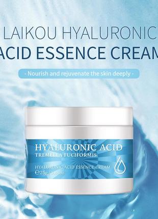 Зволожуючий крем-есенція дя особи з гіалуронової кислотою laikou hyaluronic acid essence cream, 25г