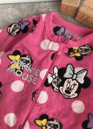 Disney minnie mouse чоловічок піжама на флісі человечек на флисе2 фото