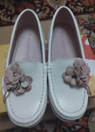 Дитячі шкіряні туфлі мокасини фламінго 28 розмір