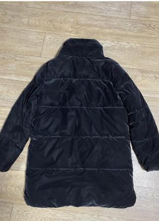 Подовжена брендова куртка s m ,чорна куртка2 фото