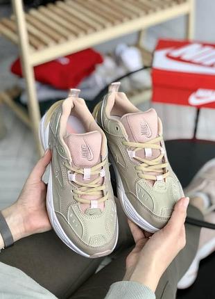 Жіночі кросівки nike m2k tekno pink - green3 фото