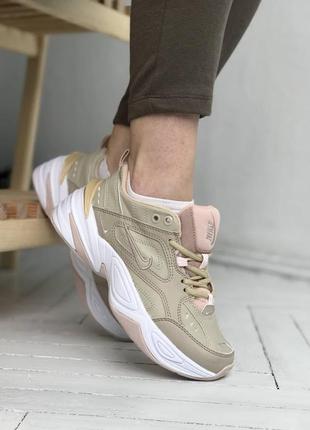 Жіночі кросівки nike m2k tekno pink - green2 фото