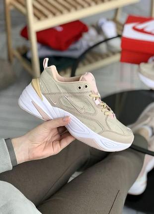 Жіночі кросівки nike m2k tekno pink - green9 фото