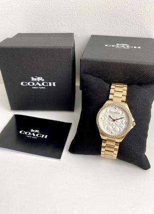 Coach modern sport crystal women's watch, 32mm жіночий наручний годинник коуч коач на подарунок дівчині дружині