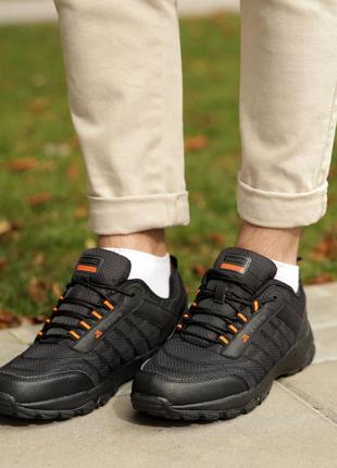 Стильні кросівки чоловічі байка вологостійкі чорні демі,демісезонні,осінні,весняні (осінь,весна 2022-2023)
