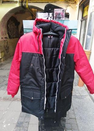 Куртка парку тарас зима new (windproof) пуховик зимова утепленн довга ястребь2 фото