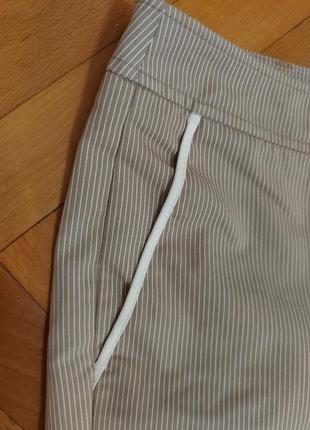 Стильные брюки чиносы в мелкую полоску р.48-504 фото