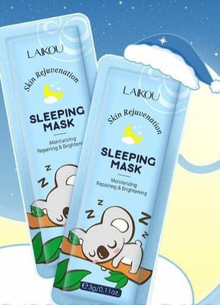 Нічна маска для обличчя laikou koala з екстрактом рису3 фото
