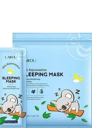 Нічна маска для обличчя laikou koala з екстрактом рису2 фото