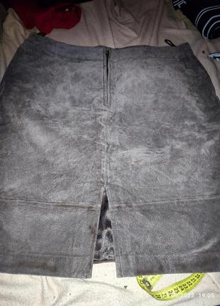 Шкіряна спідниця р м