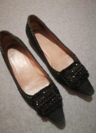 Оригинал prada, 38r, кожа, туфли лодочки