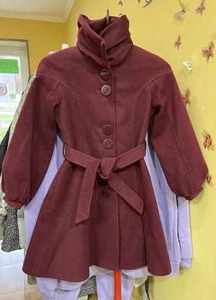 Пальто кашемірове на дівчинку