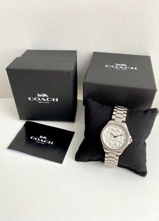 Coach modern sport crystal women's watch, 32mm жіночий наручний годинник коуч коач на подарунок дівчині дружині