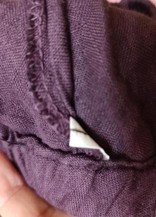 Фіолетова юбка льон7 фото
