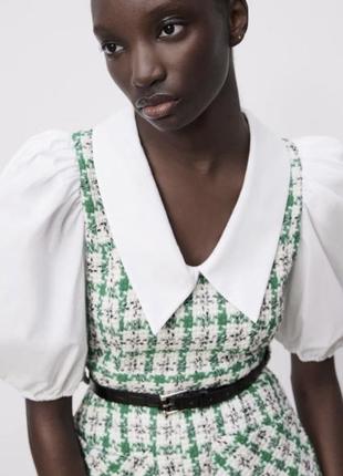 Нереально круте твідове плаття сарафан фірми zara xs3 фото