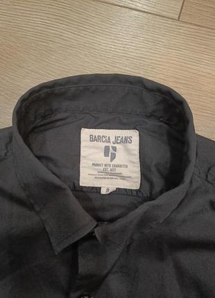 Стильна чорна фірмова сорочка з довгими рукавами garcia jeans, розмір s.5 фото