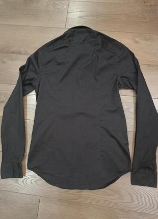 Стильна чорна фірмова сорочка з довгими рукавами garcia jeans, розмір s.6 фото